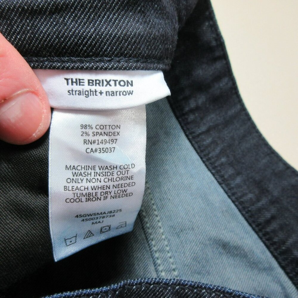 Joes Jeans mens indigo distressed The Brixton straight narrow 30x36 NWT - Picture 5 of 7